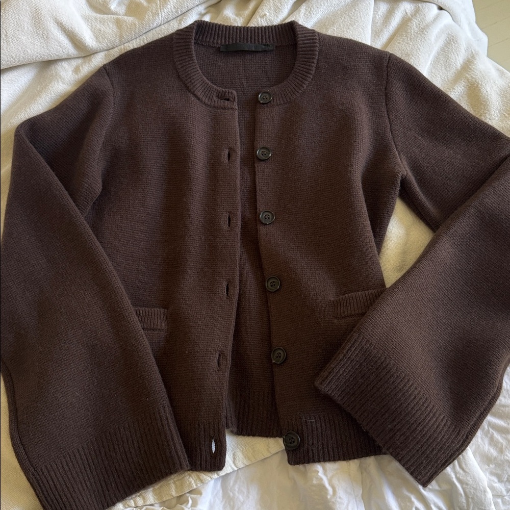 Jenni Kayne cooper cardigan chocolate